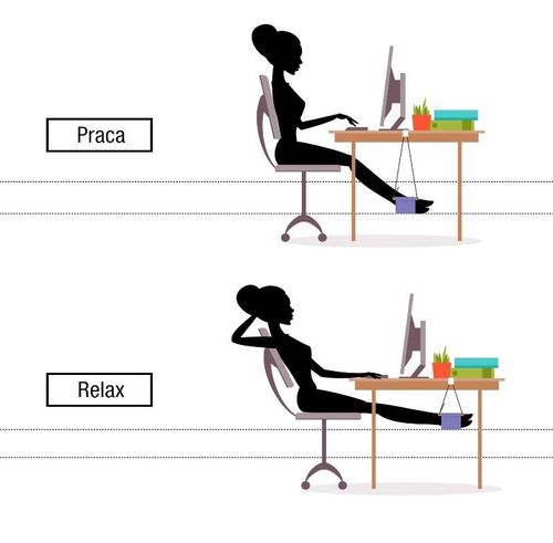 Hamak Na Stopy Xxl Do Biurka Stołu Do 2M Regulacja na Arena.pl