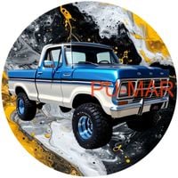 Opłatek na tort Ford Mustang Focus Fiesta Bronko Auto Samochód Gruby 20cm