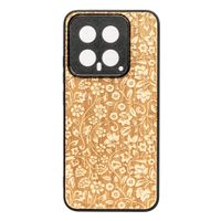 Drewniane Etui Bewood na Xiaomi 14 Pro KWIATY POLNE ANIEGRE