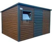 Schowek Domek ogrodowy 3,5x2,5m drzwi okno drewnopodobny dach spad ID779
