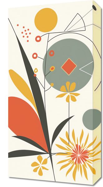 Obraz 30x60cm Geometryczny Ogród zdjęcie 1