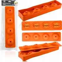 FORMA SILIKONOWA DO CIASTEK MONOPORCJE CYTRYNA 4 GNIAZDA MUS LODY 8 x 35 CM