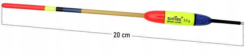 Spławik Przelotowy z BALSY SHARK Perfekt Hunter 3,0 g 20 cm zdjęcie 2