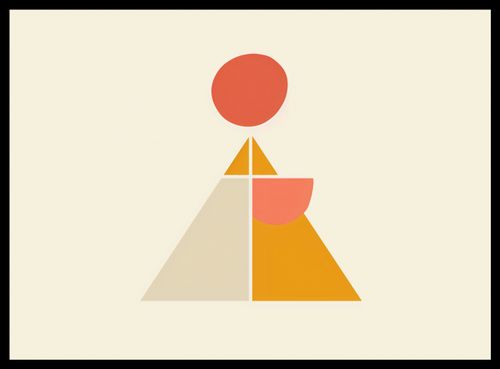 Plakat 55x40cm Piramida Równowagi na Arena.pl