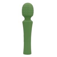 powerful wand vibrator massager with still handle - green mumba