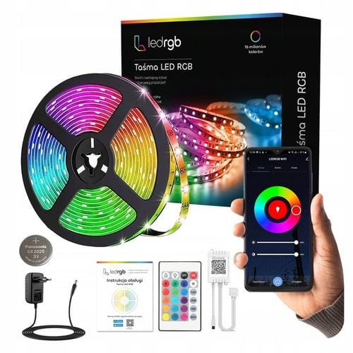Taśma LED 6M RGB 5050 WiFi PILOT APLIKACJA TUYA ZESTAW MUZYKA TIMER na Arena.pl