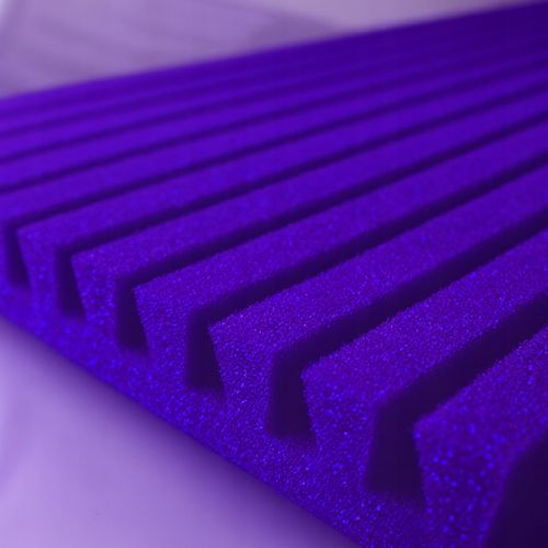 Panele akustyczne LAMELE 120x40x3 cm | Pianka poliuretanowa Fioletowy na Arena.pl