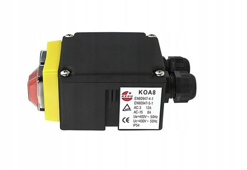 Włącznik wyłącznik KEDU KOA8 do silnika 3-fazowego przekaźnik JD4 400V na Arena.pl