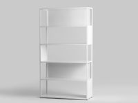 Regał HYLLER SIDE METAL 100x180 - biały, meble skandynawskie