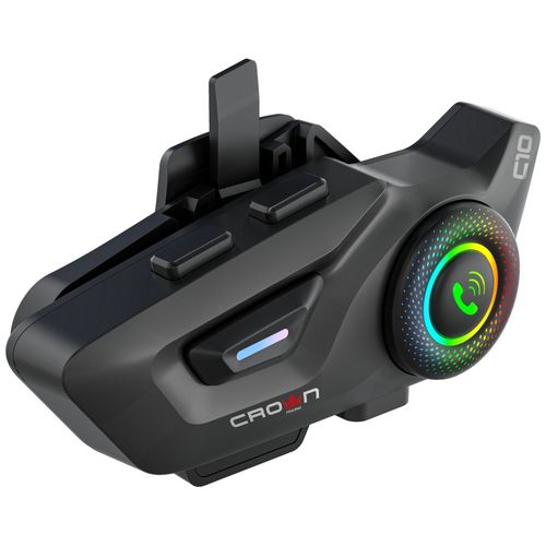 interkom motocyklowy crown c10 bluetooth 5.3 czarny na Arena.pl