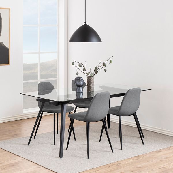 Krzesło Wilma Light Grey 21 tapicerowane zdjęcie 4