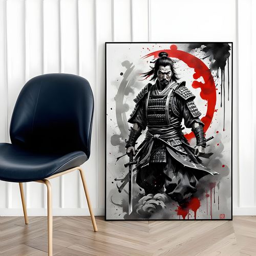 Plakat samuraj równowaga 50x70 cm na Arena.pl