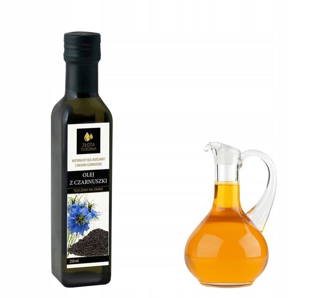 Olej z czarnuszki 250ml zimnotłoczony 100% świeży niefiltrowany naturalny zdjęcie 1