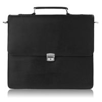 aktówka męska teczka skórzana vintage z kluczykiem paolo peruzzi t-96-bl