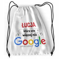 Plecak Dla Łucji Sportowy Szkolny Worek Torba Z Nadrukiem Ze Zdjęciem