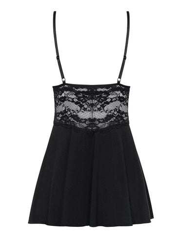 babydoll obsessive czarny z stringami l/xl na Arena.pl