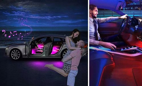 LISTWY LED RGB Z PODŚWIETLENIEM STEROWANYM PILOTEM I ZA POMOCĄ APLIKACJI na Arena.pl