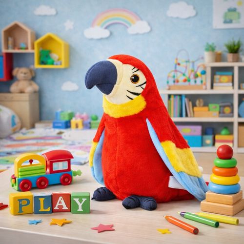 Gadająca papuga przytulanka na Arena.pl