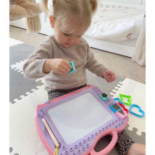 WOOPIE Znikopis Tablica Magnetyczna Kolorowa + Stempelki + Wzory na Arena.pl