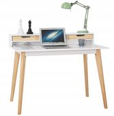 biurko eleganckie do gabinetu biura szuflady nowoczesne duże komputerowe