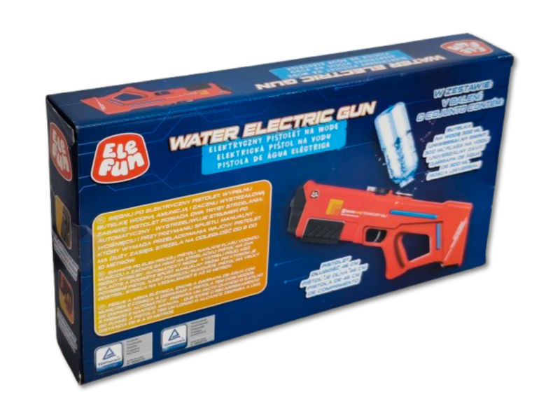 Pistolet na  wodę - Elektryczny 40cm - Czerwony zdjęcie 4