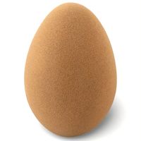 JAJKO WIELKANOCNE DUŻE BRĄZOWE ZAMSZOWE DEKORACJA ŚWIĄTECZNA FIGURKA 40 cm