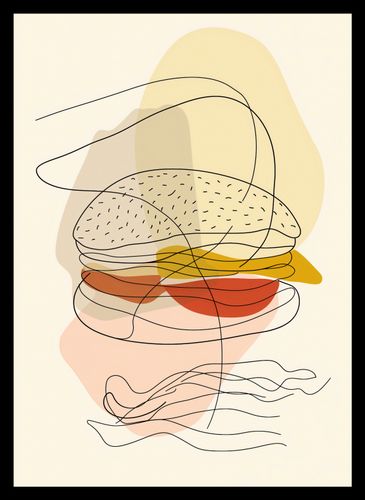 Plakat 25x35cm Cieniutki Burger na Arena.pl