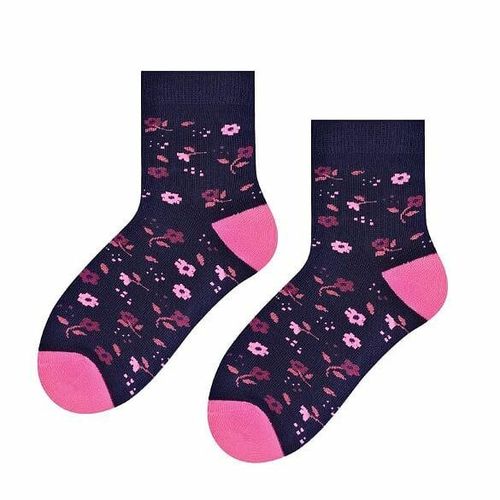 SKARPETY DZIECIĘCE WZOROWANE 014 32-34 wzór - dziewczynka na Arena.pl