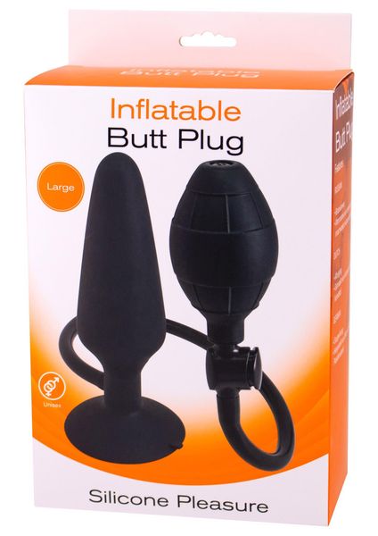 Inflatable Butt Plug L Black zdjęcie 2