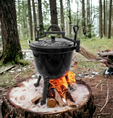 Kociołek żeliwny EMALIOWANY Meyerhoff MARMUREK 8L na Arena.pl