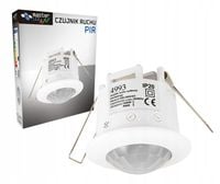 CZUJNIK RUCHU ZMIERZCHU natynkowy LED sufitowy PIR