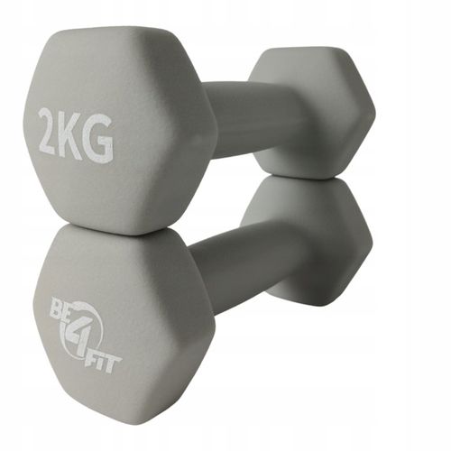 Zestaw Hantli Ciężarki Hantle Neoprenowe Żeliwne do Ćwiczeń 2x 2kg PREZENT na Arena.pl