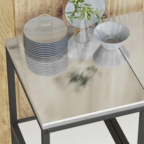 Półka do przechowywania w kuchni z półką Biały Stal na Arena.pl