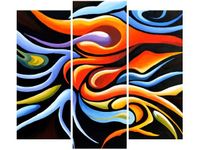 90 80CM OBRAZ T3 ELEM KOBIETA TAŃCU DRUK ŚCIENNY