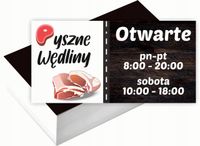 Wizytówki firmowe 100szt WIELE RÓŻNYCH WZORÓW do wyboru WĘDLINY