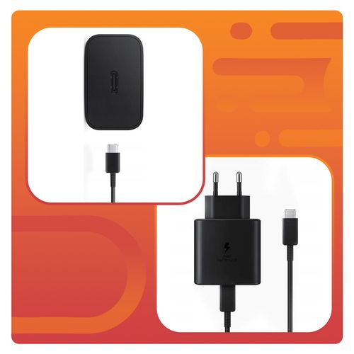 ŁADOWARKA SAMSUNG  TA845 45W  SZYBKA ORYGINALNA FAST CHARGING CZARNA KABEL USB-C 1m na Arena.pl