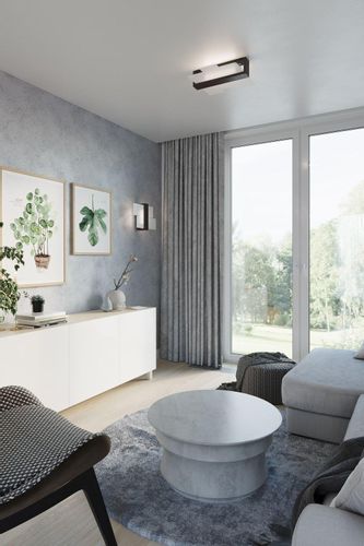 Plafon LAMPA sufitowa SL.0074 szklana OPRAWA drewno wenge na Arena.pl