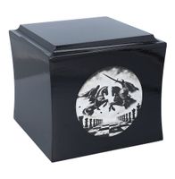 Urna pogrzebowa - Szachy, Tematyczna urna kremacyjna Czarna