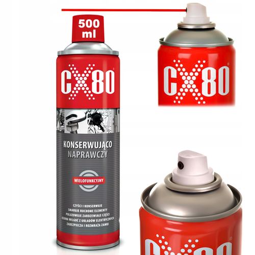 Odrdzewiacz CX80 Płyn konserwująco-naprawczy na Korozje Rdzę Spray 500 ml na Arena.pl
