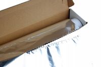 FOLIA ALUMINIOWA 29 cm 1 kg + karton biały GRUBA