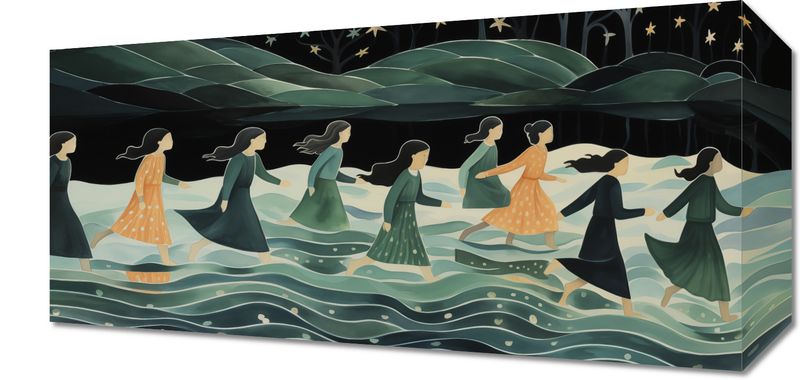 Obraz 40x20cm Nocna Procesja zdjęcie 1