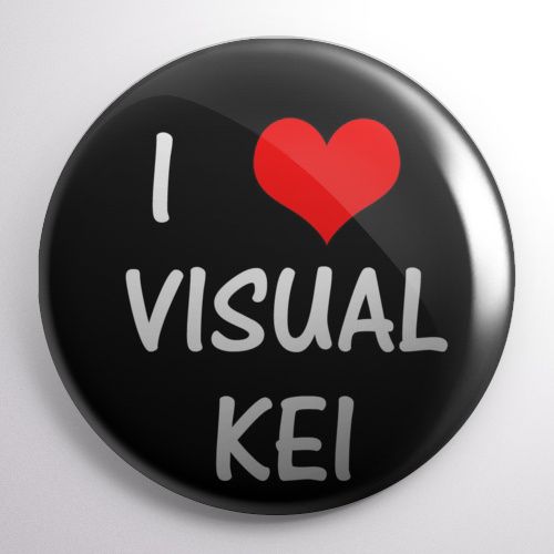 Przypinka I ♥ VISUAL KEI na Arena.pl