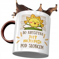Kubek Bordowy Dla Krystyny Żony Na Prezent Z Nadrukiem Ze Zdjęciem