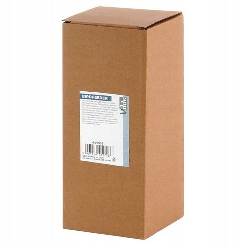 Karmnik DLA PTAKÓW wiszący budka na karmę ziarno balkon taras ogrodowy na Arena.pl