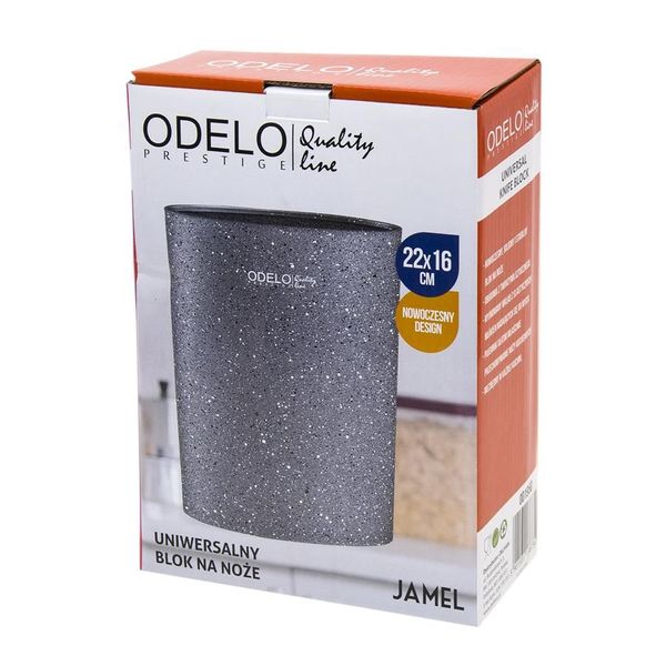 Blok na noże JAMEL Odelo Prestige szary nakrapiany owalny zdjęcie 2