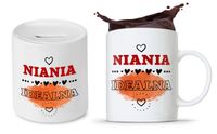 Zestaw Dla Niani Opiekunki Kubek + Skarbonka Z Nadrukiem Ze Zdjęciem