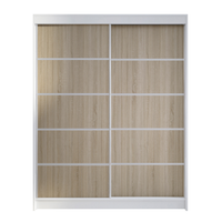 Szafa przesuwna Camino IV 150cm - garderoba - BIAŁY/SONOMA