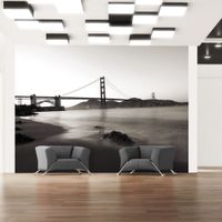 Fototapeta - San Francisco: Most Golden Gate w czerni i bieli 400x309