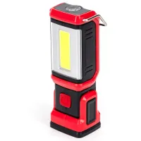 Latarka lampka COB 3W 200 lm na 3xAA praktyczna przenośna lampa robocza