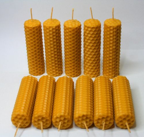 NATURALNA ŚWIECA ŚWIECZKA Z WOSKU PSZCZELEGO 100% WOSK PSZCZELI 11 na Arena.pl